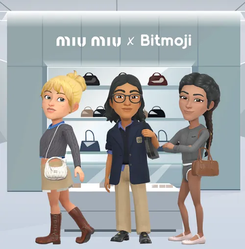 Read more about the article Snapchat Adds Prada and Miu Miu Bags for Bitmoji